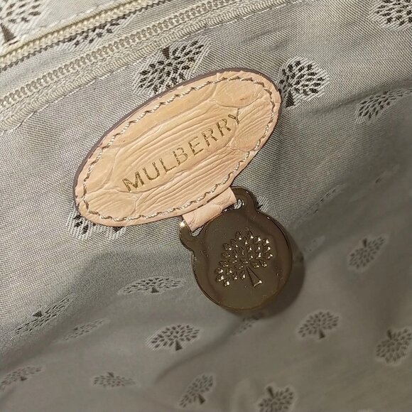 NO TARIFF Mulberry Hand Bag Pink Leather 1068019 - Picture 6 of 9